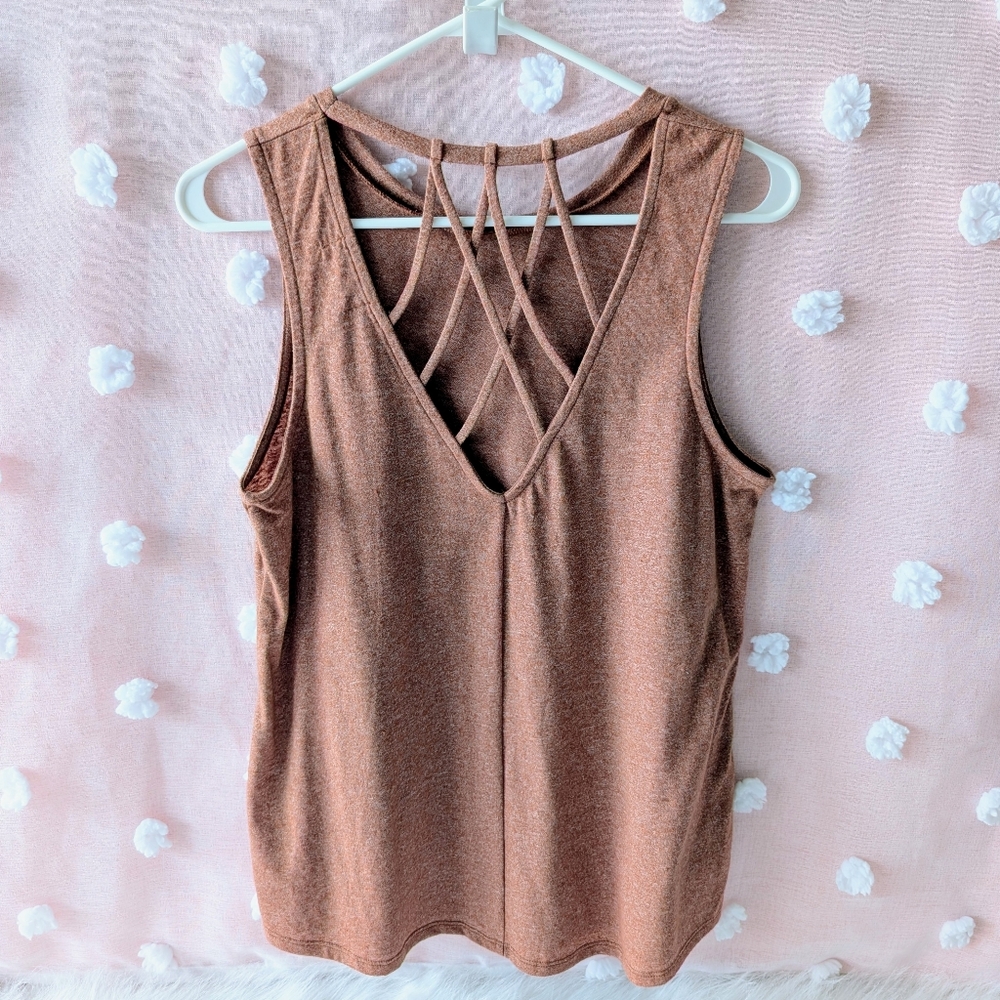 Maurices, Criss Cross Tank, Women's, Small, Red, New Without Tags